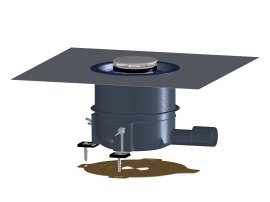 HL570 FlexBox Sifonas plokščiam dušo padėklui