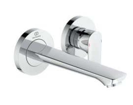 Maišytuvas praustuvui iš sienos Ideal Standard Connect Air, 2 dalių, spalva -chromas, snapo ilgis 185 mm. Reikalinga potinkinė dalis  A5948NU