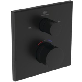 Dekoratyvinė dalis vonios/dušo maišytuvui Ideal Standard Ceratherm C100, termostatinė, spalva - juoda matinė