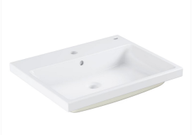 Įmontuojamas praustuvas GROHE Cube 600x490mm su HyperClean danga