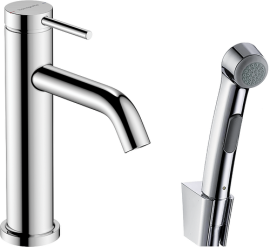 Praustuvo maišytuvas HANSGROHE Tecturis S 110 su rankiniu bidė dušeliu, 1,6 m dušo žarna, spalva - chromo (chrome)