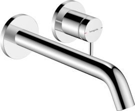 Praustuvo maišytuvas HANSGROHE Tecturis S 225 EcoSmart+, iš sienos, su neužsidarančiu dugno vožtuvu, spalva - chromo (chrome)