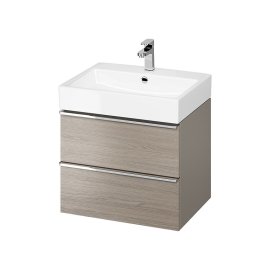 Spintelė apatinė Virgo 60cm pilkas ąžuolas su chromuotom rankenėlėm