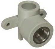 Alkūnė FV-PLAST PPR 90° Dn20 x 1/2" (tvirtinama su metaliniu sriegiu)