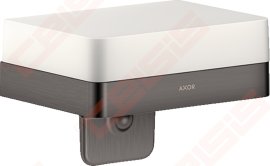 Muilo dozatorius AXOR Universal Softsquare su lentynėle, šlifuoto juodo chromo spalva (Brushed Black Chrome)