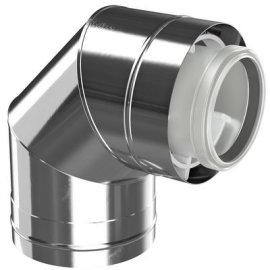 Kamino alkūnė Ø80/125, 87° FC-CE plienas