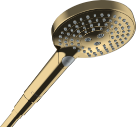 Rankinė dušo galva HANSGROHE Raindance Select S 120, 3 srovių, spalva - poliruoto aukso (polished gold optic)