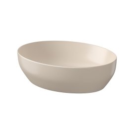 Praustuvas Larga 50x38cm ovalus montuojamas ant stalviršio beige matt