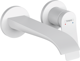 Praustuvo maišytuvas HANSGROHE Vivenis 192, iš sienos, spalva - balta matinė (matt white)