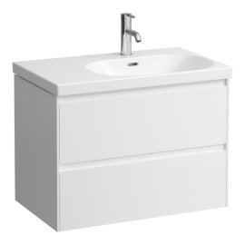 Spintelė praustuvui Laufen LANI 735x450x515 mm, 2 stalčiai, tinka praustuvui 817085, spalva - balta blizgi