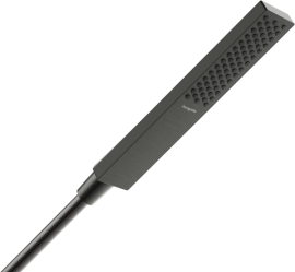 Rankinė dušo galvutė HANSGROHE Pulsify E 100, 1 srovės, EcoSmart, spalva - šlifuoto juodo chromo (brushed black chrome)