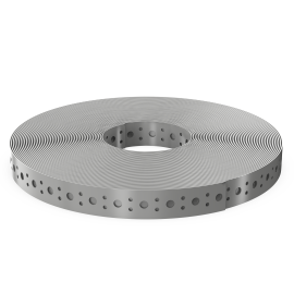 Perforuota plieninė juosta 25m, 17x0.6 mm 