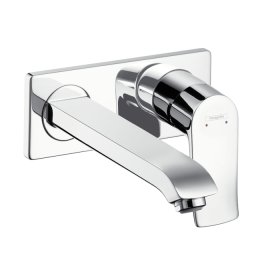 Praustuvo maišytuvas HANSGROHE Metris 225, iš sienos, su neužsidarančiu dugno vožtuvu, spalva - chromo