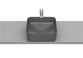Praustuvas-dubuo Roca Inspira Square, matmenys: 370x370x140mm, spalva - onyx
