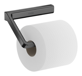 Tualetinio popieriaus laikiklis AXOR Universal Softsquare, poliruoto juodo chromo spalva (Polished Black Chrome)