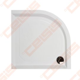 Dušo padėklas PAA CLASSIC 100x100 su panele ir kojelėmis, baltas (radius 550)