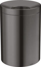Atvira šiukšliadėžė AXOR Universal Circular, 5 l, šlifuoto juodo chromo spalva