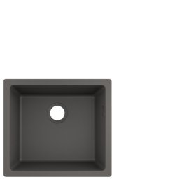 Granito SilicaTec plautuvė Hansgrohe S510-U450, montuojama iš apačios, 450 mm, akmens pilka
