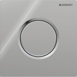 Pisuaro rėmo vandens nuleidimo mygtukas Geberit Type01 Round, chromo spalvos