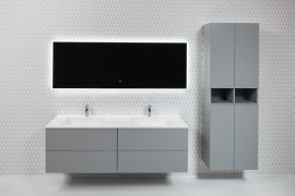Spintelė praustuvo Alto 140 2x70cm spintelės dažyta pusiau matinė