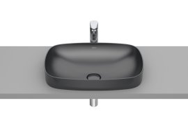 Praustuvas-dubuo Roca Inspira Soft 550x370, pusiau įleidžiamas, spalva- onyx