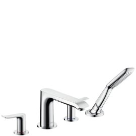 4 dalių vonios maišytuvas HANSGROHE Metris, iš vonios krašto