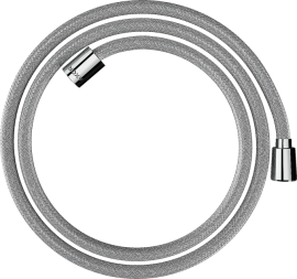 Dušo žarna AXOR ShowerSolutions, tekstilinė, 1,6 m, kūginė ir cilindrinė jungtys, chromo spalvos