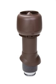 Ventiliacijos kaminėlis su gaubtu VILPE 125P-IS-500 rudas