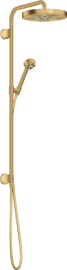 Dušo sistema AXOR One, potinkiniam montavimui, su 280 1jet lietaus dušo galva, šlifuoto aukso spalvos (Brushed Gold Optic)