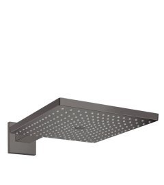 Dušo galva su laikikliu iš sienos HANSGROHE Raindance E 300, 1 srovės, spalva - šlifuoto juodo chromo (brushed black chrome)