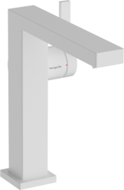 Praustuvo maišytuvas HANSGROHE Tecturis E 150 Fine CoolStart EcoSmart+, su "push-open" dugno vožtuvu, spalva - balta matinė (matt white)