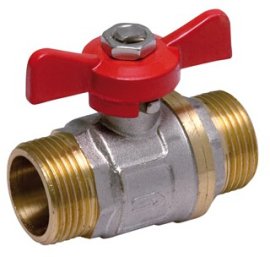 Žalvarinis chromuotas (matinis) SLOVARM KE-250 rutulinis ventilis Dn1"