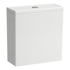 Unitazo bakelis Laufen THE NEW CLASSIC, su Dual Flush nuleidimo mechanizmu, vandens įvadas šone (kairėje arba dešinėje), spalva - balta matinė