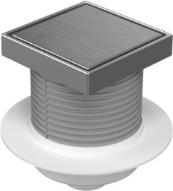 Trapas d50 Hydro nerūdijančio plieno rėmelis, Steel grotelės, vertikalus 12,5x12,5cm