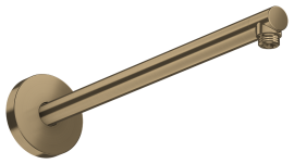 Alkūnė dušo galvai iš sienos AXOR ShowerSolutions, 390 mm, šlifuotos bronzos spalvos (Brushed Bronze)