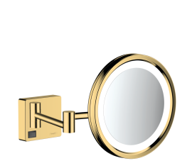 Kosmetinis veidrodis Hansgrohe AddStoris su LED apšvietimu, poliruoto aukso spalva (Polished Gold Optic)
