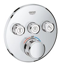 Dekoratyvinė dalis potinkinio termostatinio dušo/vonios maišytuvo Grohe GRT SmartControl 3 funkcijų 