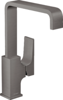 Praustuvo maišytuvas HANSGROHE Metropol 230, su "push-open" dugno vožtuvu, spalva - šlifuoto juodo chromo