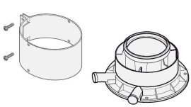 Adapteris kaminui Ø80/125 PP