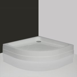 Dušo padėklas ROTH HAWAII-P 90x90 iš supresuotų sluoksnių su PU laikikliu (radius 550)