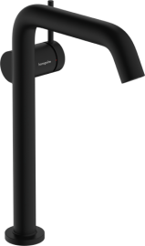 Praustuvo maišytuvas HANSGROHE Tecturis S 240 Fine CoolStart EcoSmart+, su "push-open" dugno vožtuvu, spalva - juoda matinė (matt black)