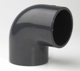 Klijuojama PVC-U alkūnė 90° dn160