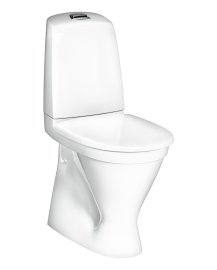 Pastatomas unitazas GUSTAVSBERG Nautic su dangčiu, dvifunkcis nuleidimas 2/4 l, aukštas modelis