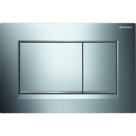Vandens nuleidimo mygtukas Geberit Sigma20 Square, chromas/matinis chromas