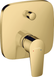 Dekoratyvinė dalis potinkiniam vonios/dušo maišytuvui HANSGROHE Talis E, spalva - poliruoto aukso (polished gold optic)