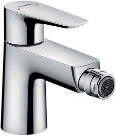 Bidė maišytuvas HANSGROHE Talis E su "push-open" dugno vožtuvu, spalva - chromo