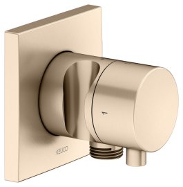 Dekoratyvinė dalis IXMO 2 padėčių diverterio, stop, laikiklis, pajungimas, kvadratinė apdaila, brushed bronze