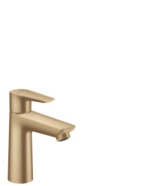 Praustuvo maišytuvas HANSGROHE Talis E 110 su dugno vožtuvu, spalva - šlifuotos bronzos