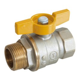 Ventilis dujinis trumpa rankena pilno pralaidumo v/i Dn20