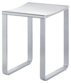 Pastatoma dušo kėdutė Plan, chromas/light grey